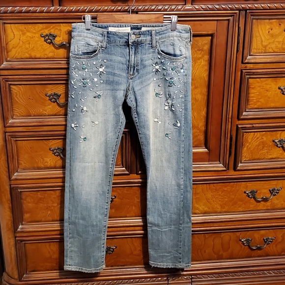 PILCRO + Letterpress Hyphen embellished jeans size 27 - Picture 4 of 5